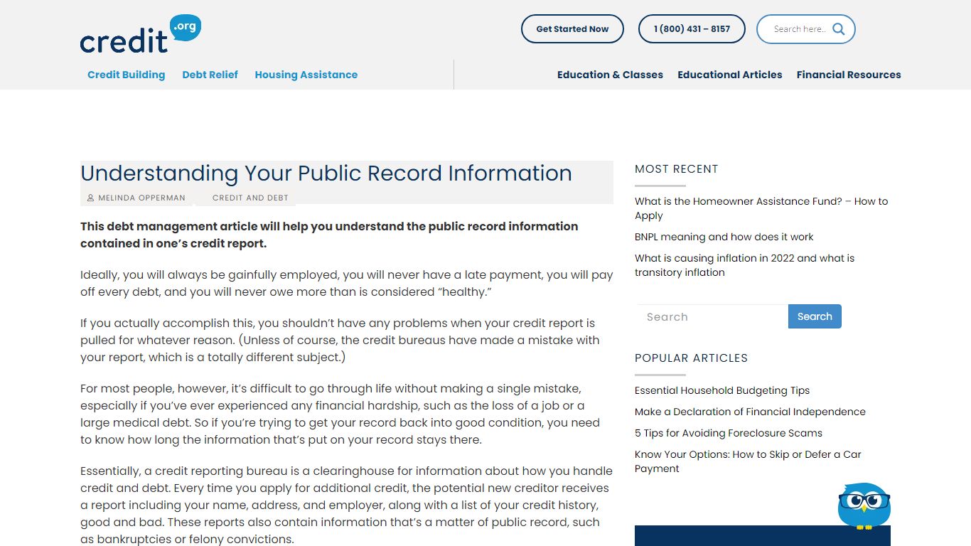 Understanding Your Public Record Information | Credit.org